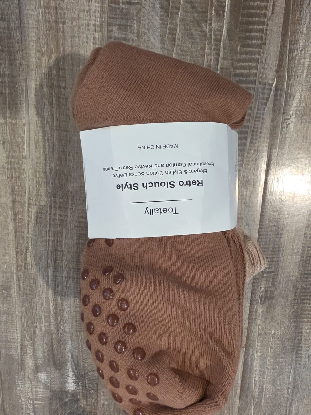 Women's Retro Non-Slip Athletic Socks — Brown/Tan Trio